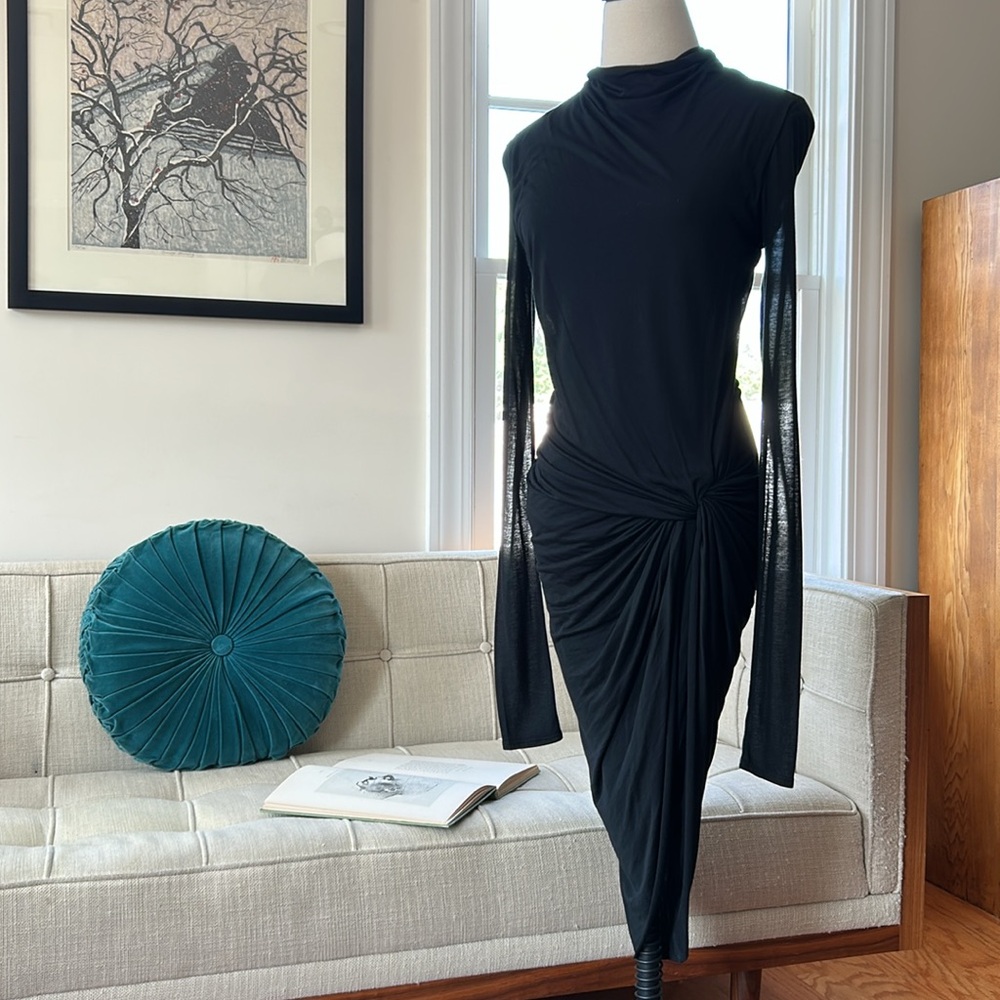 Helmut Lang NWT Micro Modal Twist Jersey Dress